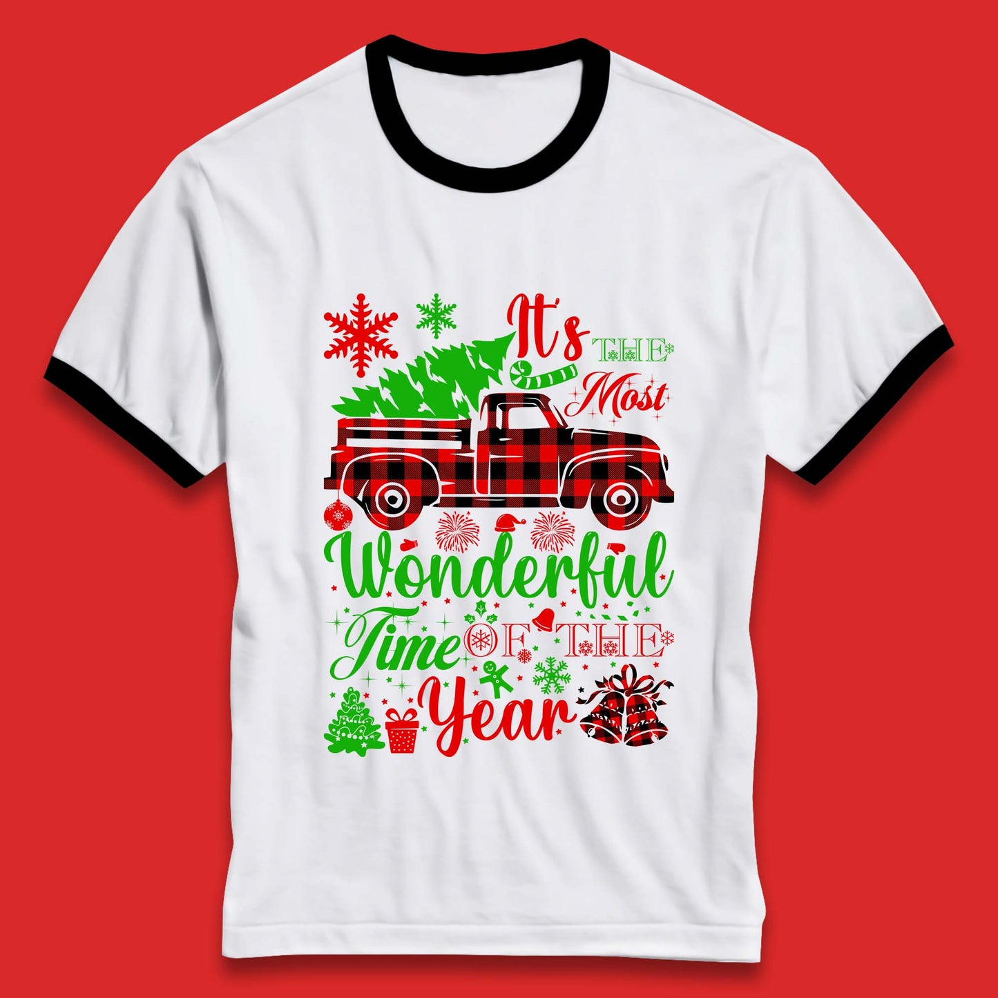 Wonderful Time Of The Year Christmas Ringer T-Shirt