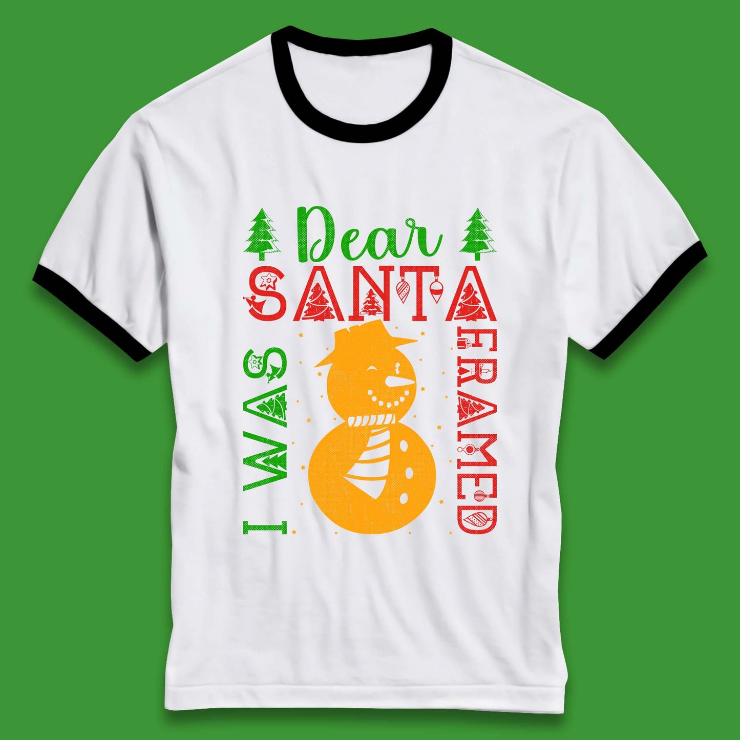 snowman christmas ringer t shirts