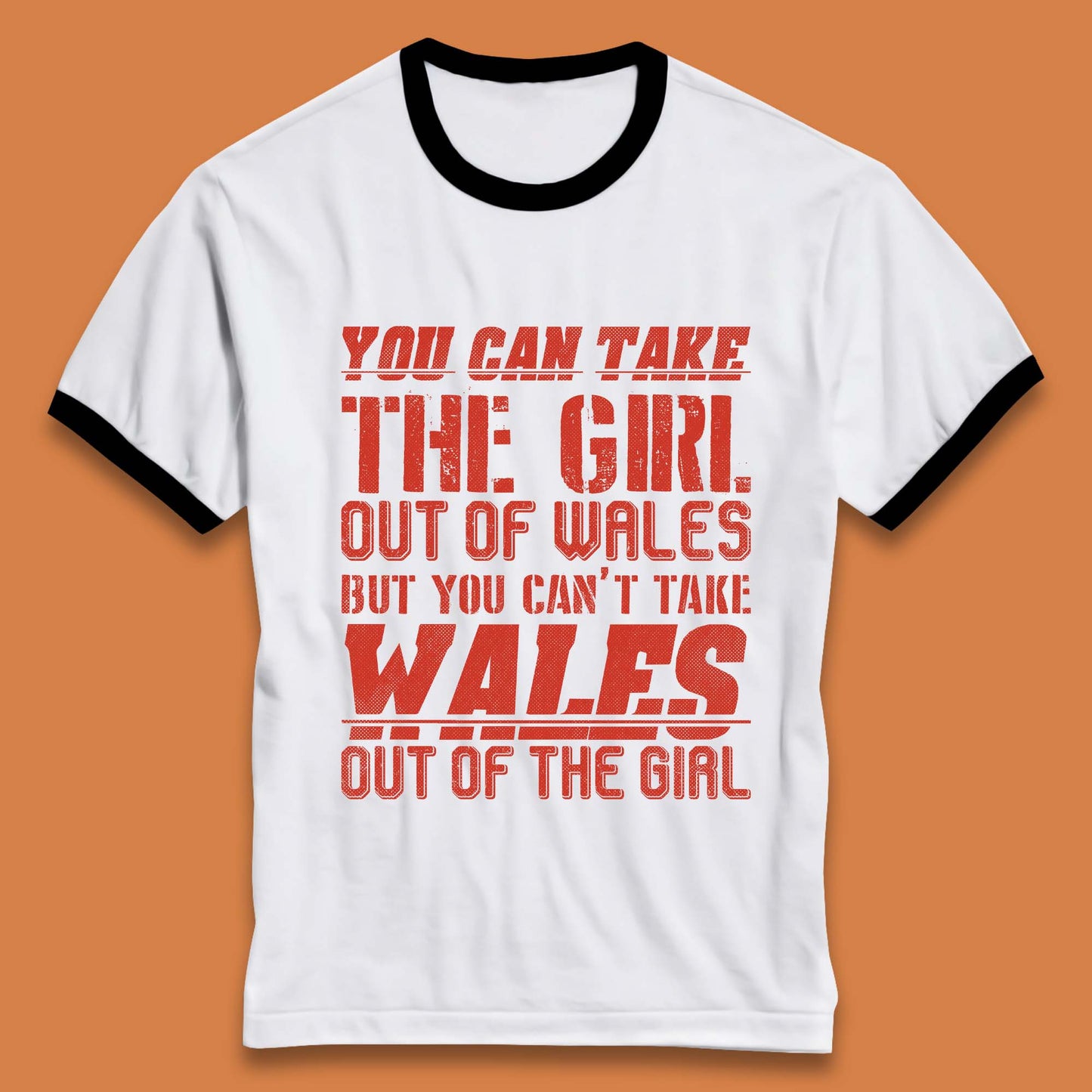 The Girl Out Of Wales Ringer T-Shirt