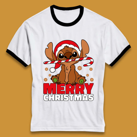 Gingerbread Stitch Christmas Ringer T-Shirt