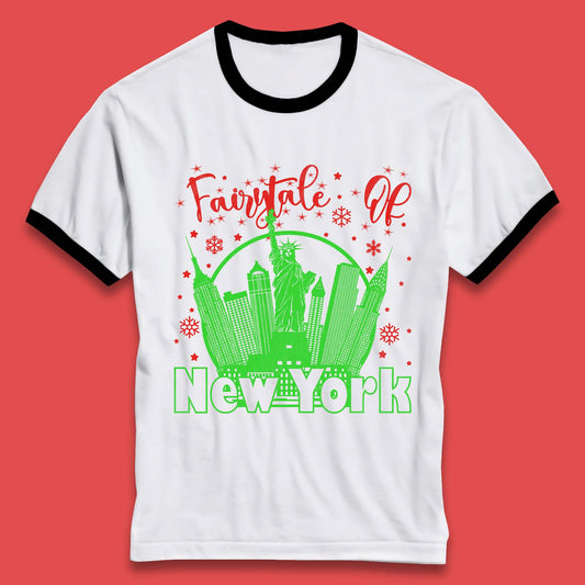 Christmas Fairytale Of New York Ringer T-Shirt
