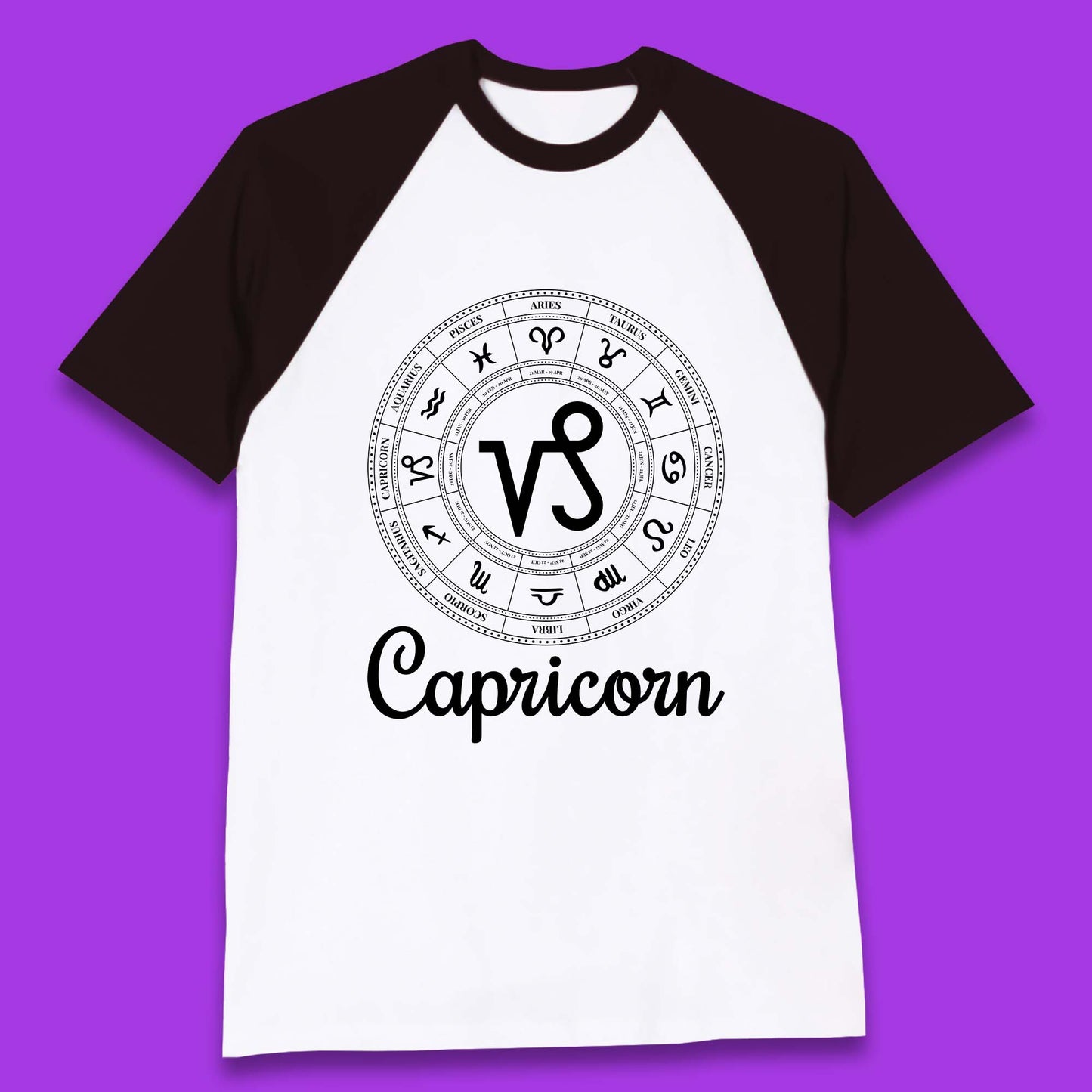 Capricorn Baseball T-Shirt