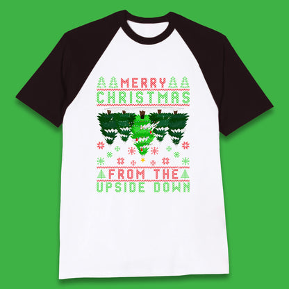 merry christmas from the upside down tree t shirt
