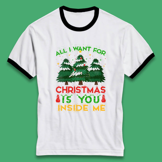 christmas tree ringer t shirt