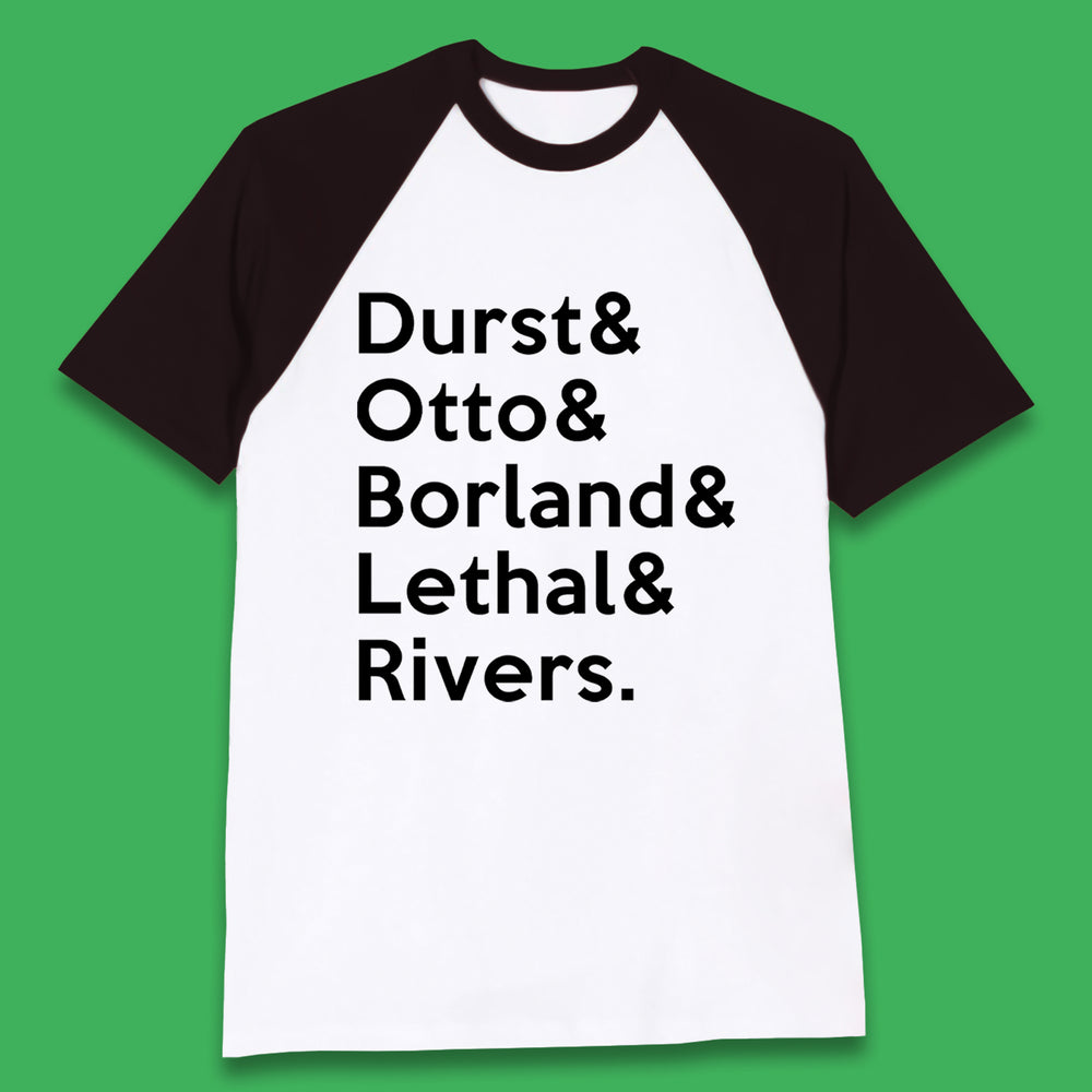 Durst & Otto & Borland & Lethal & Rivers Limp Bizkit Band Baseball T-Shirt