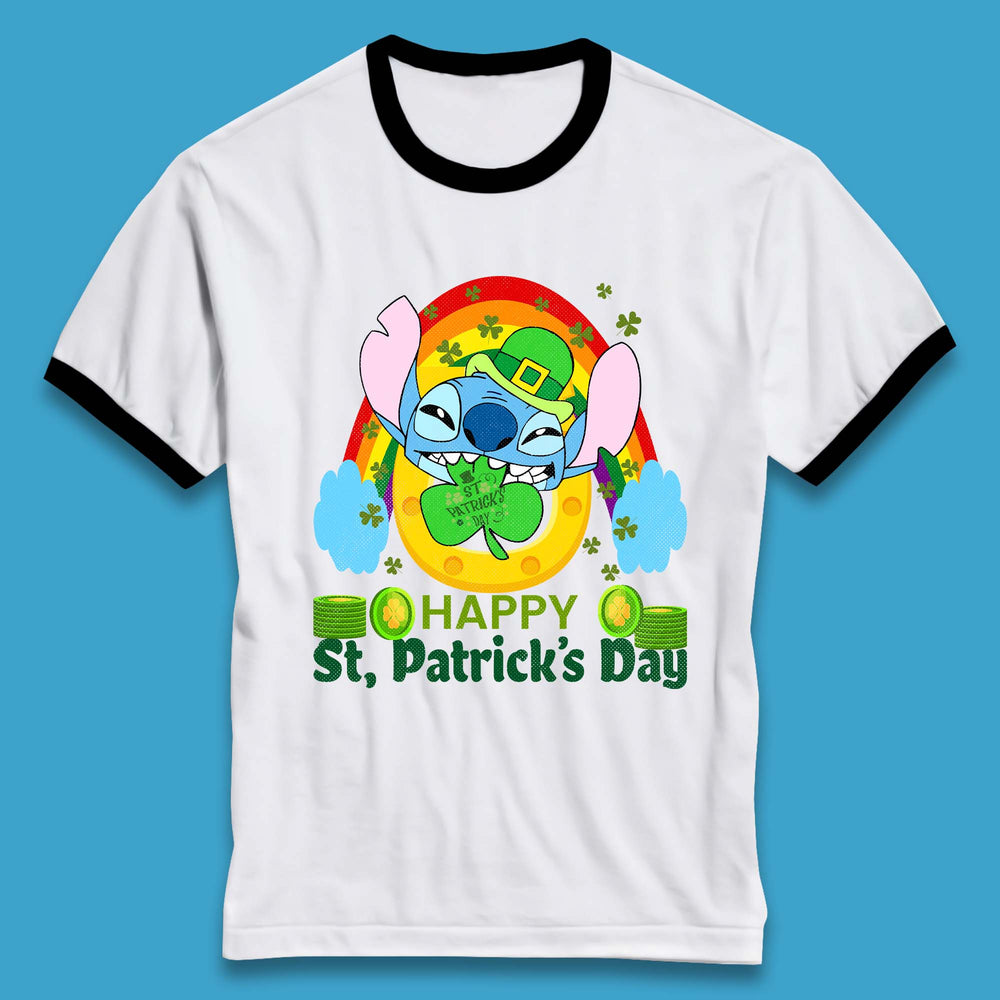 St. Patrick's Day Stitch Ringer T-Shirt