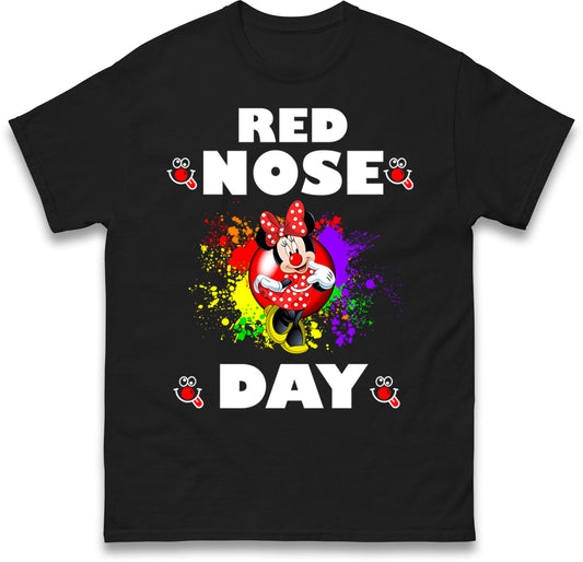 Red Nose Day Minnie Mouse T Shirt