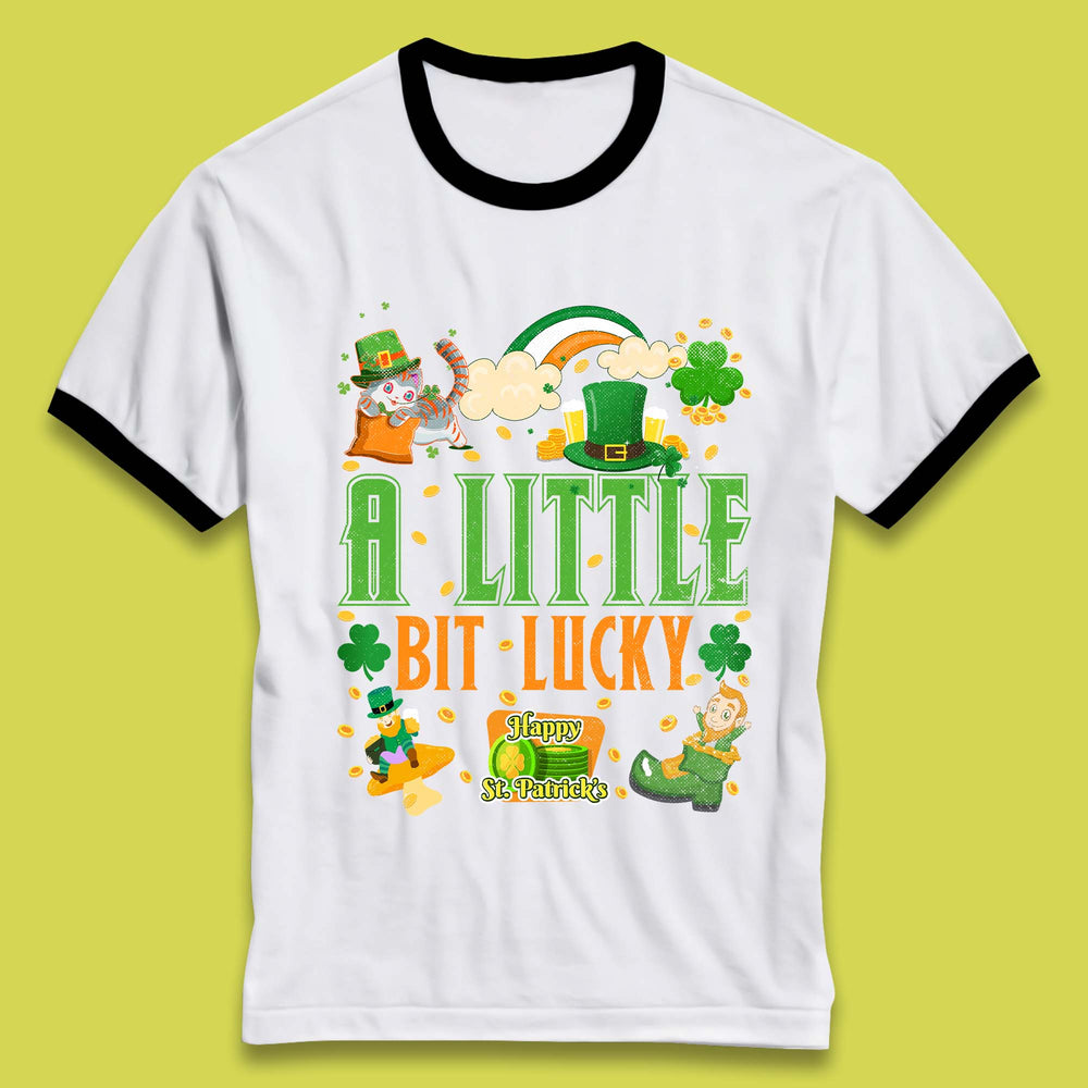 A Little Bit Lucky St. Patrick's Ringer T-Shirt