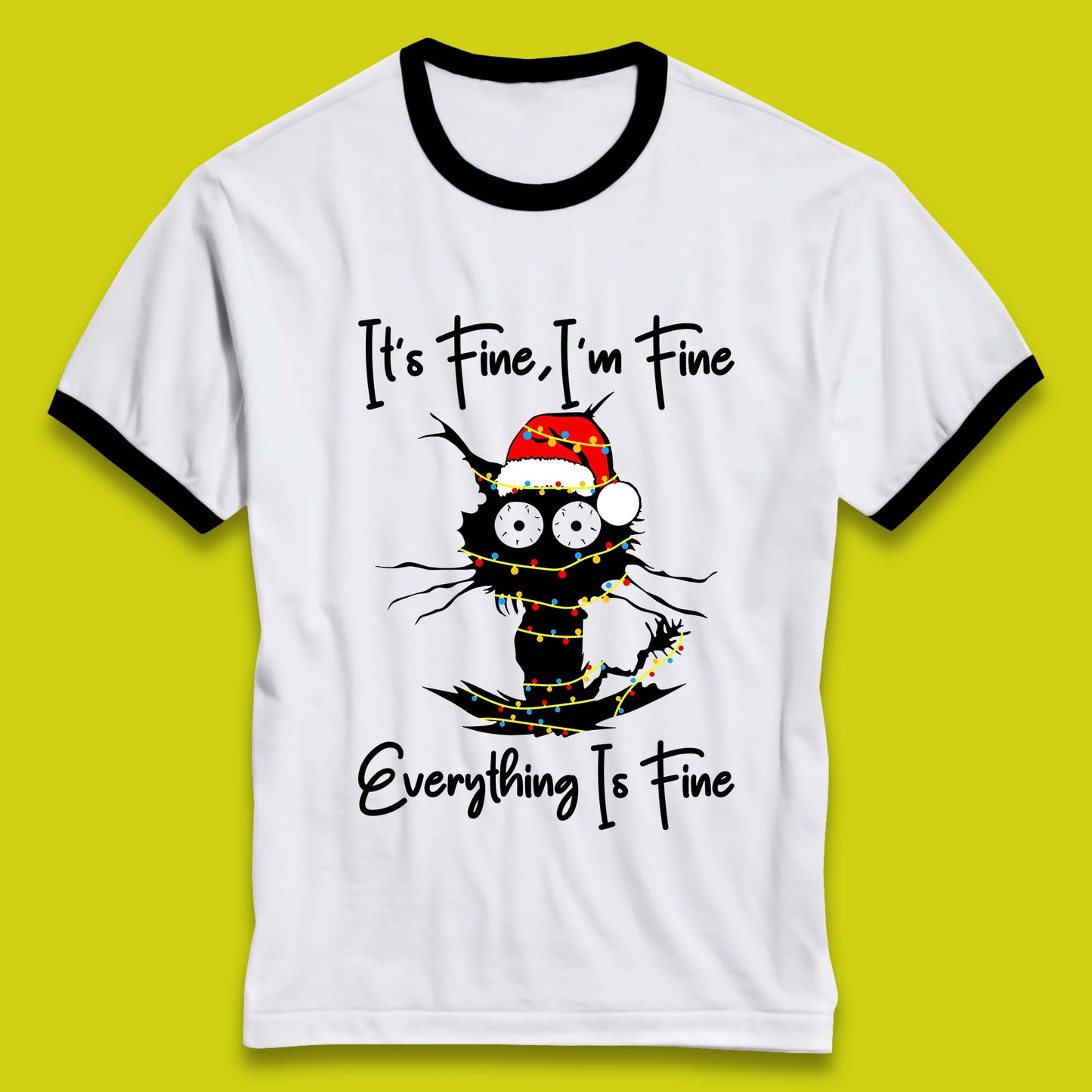 electrocuted cat ringer t shirt