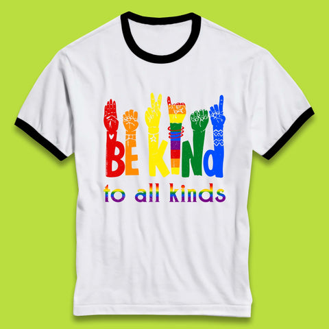 Be Kind To All Kinds Ringer T-Shirt