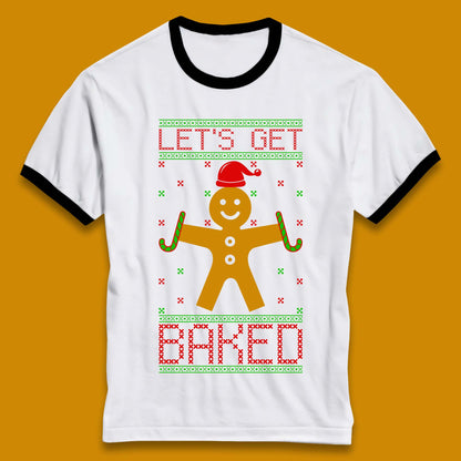 Gingerbread Christmas Ringer T-Shirt