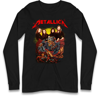 Metallica Skelington Long Sleeve T Shirt