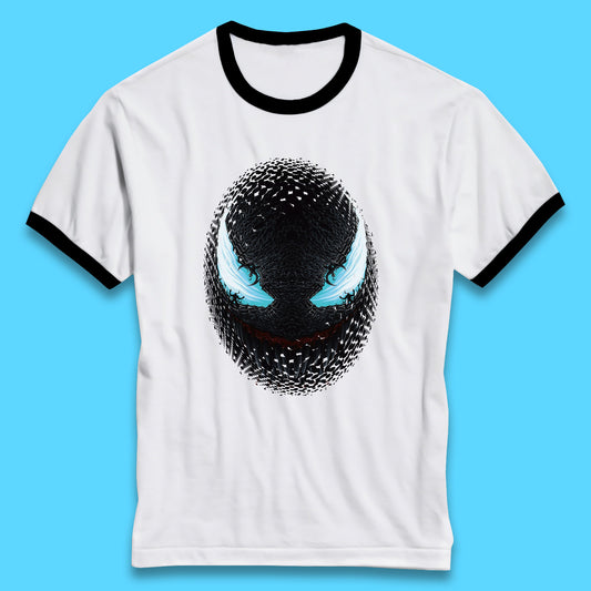 Marvel Venom Amoled Angry Venom Logo Marvel Avengers Superheros Movie Character Ringer T Shirt