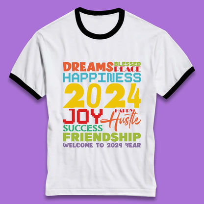 Welcome To 2024 Year Ringer T-Shirt
