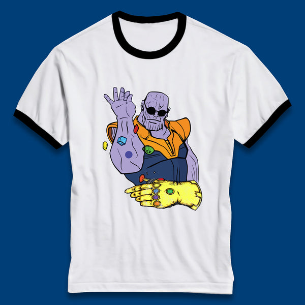 Thanos Infinity Stones Bae Avengers Infinity War Salt Bae Thanos Spoof Marvel Comics Infinity Gauntlet Ringer T Shirt