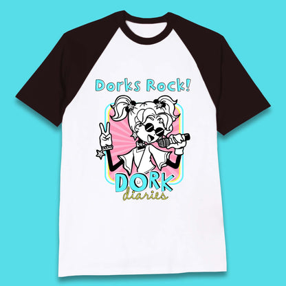 Dorks Rock Dork Diaries Baseball T-Shirt