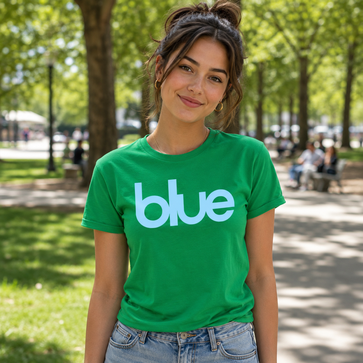 Blue Blur Robbie Williams Ladies T Shirt