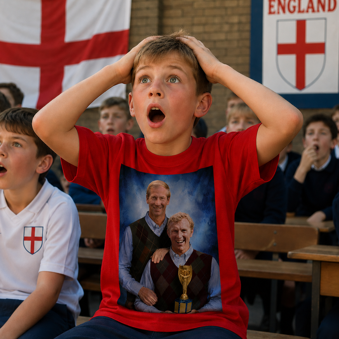 Bobby Moore Bobby Charlton Step Brothers Style England 1966 Shirt