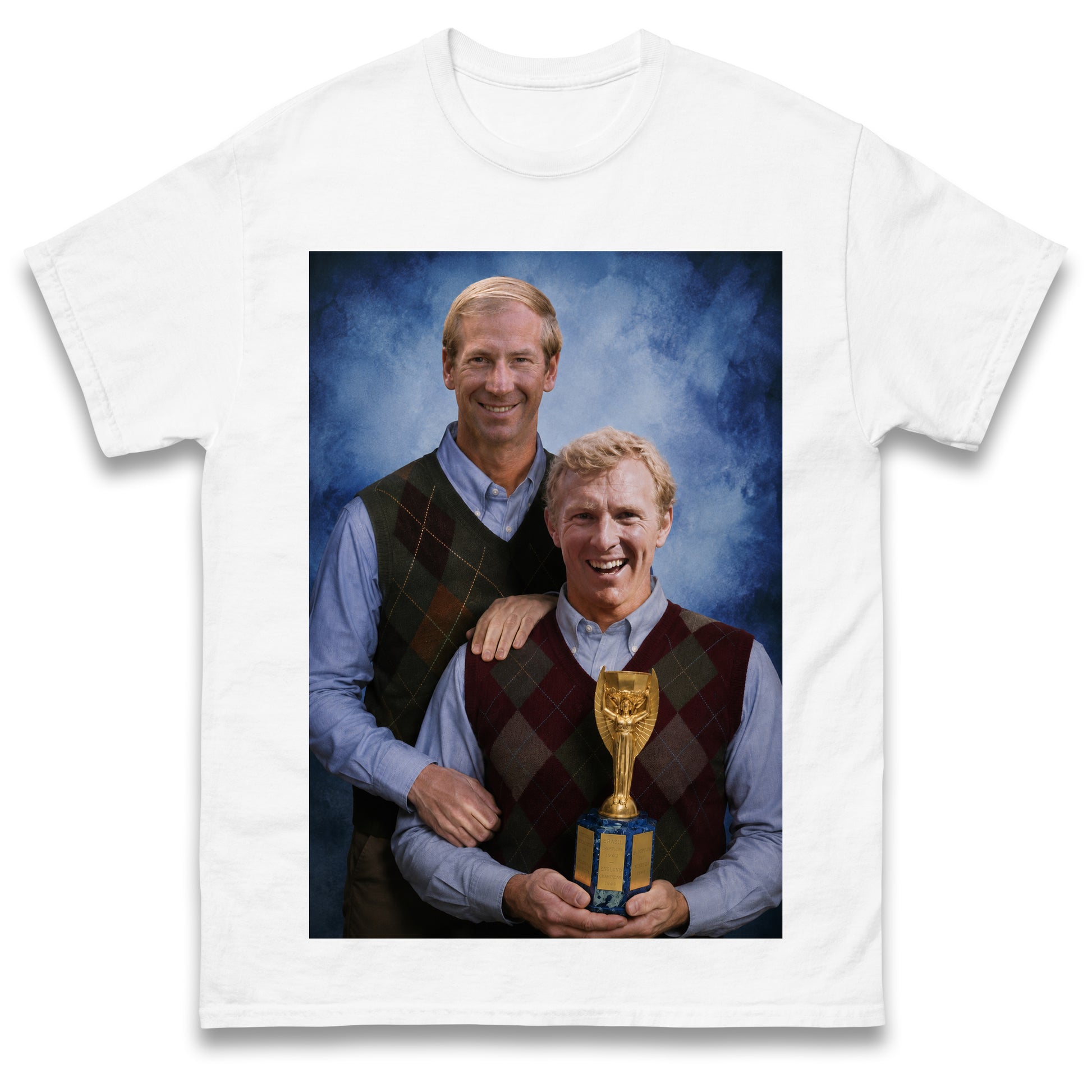 Bobby Moore Bobby Charlton Step Brothers Style England 1966 Shirt