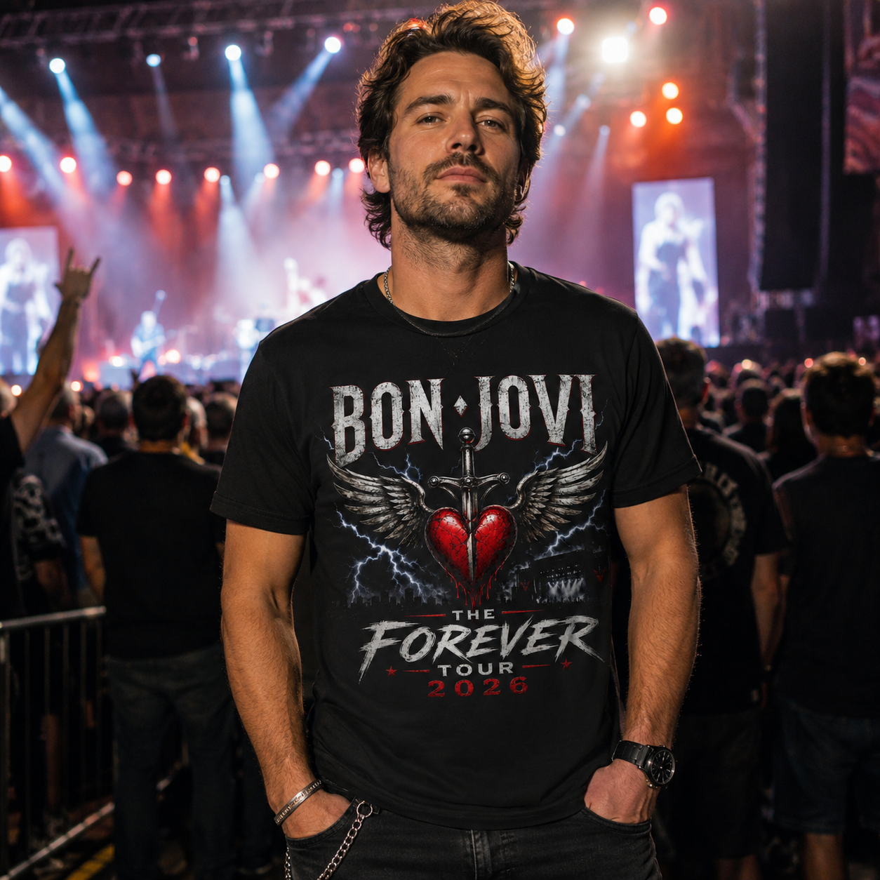 Bonjovi The Forever Tour 2026 T Shirt