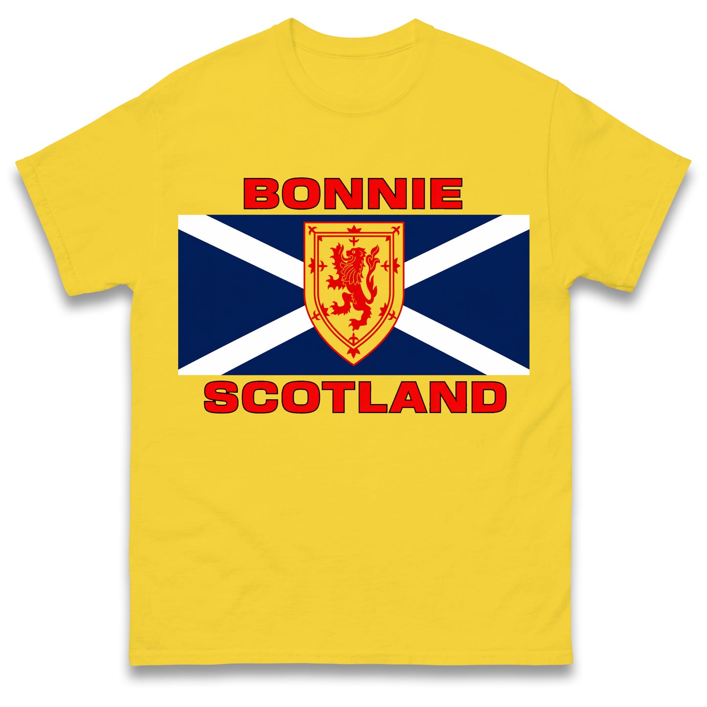 Bonnie Scotland Football Flag T Shirt