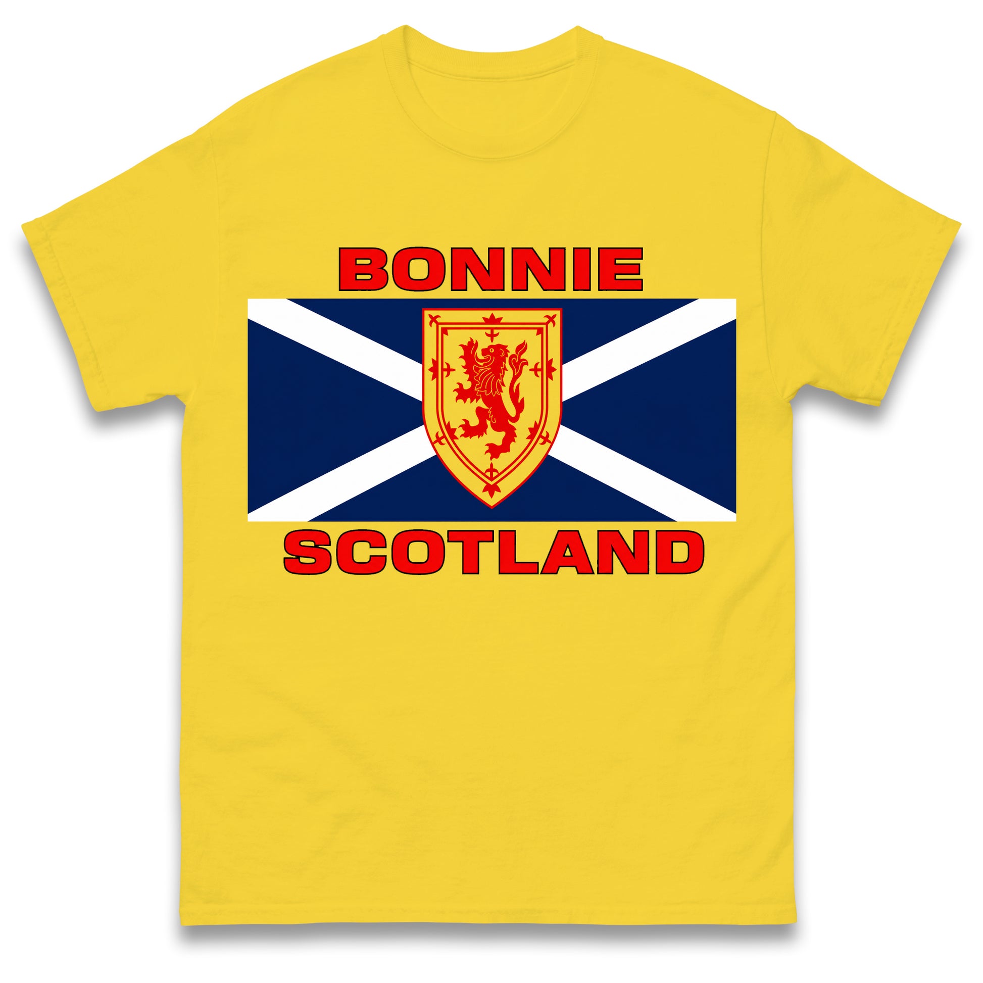 Bonnie Scotland Football Flag T Shirt