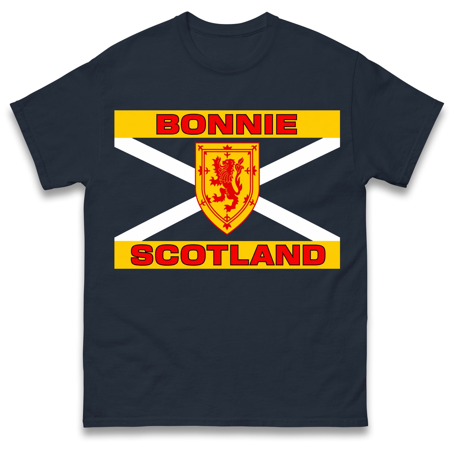 Bonnie Scotland Football Flag T Shirt
