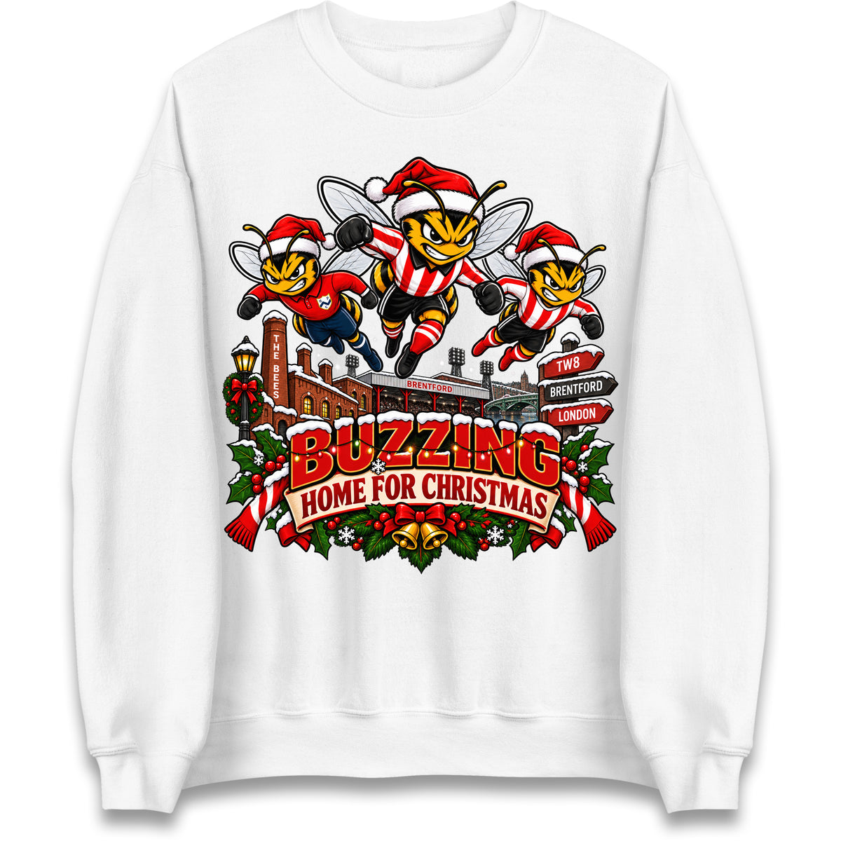 Brentford Football Christmas Jumper