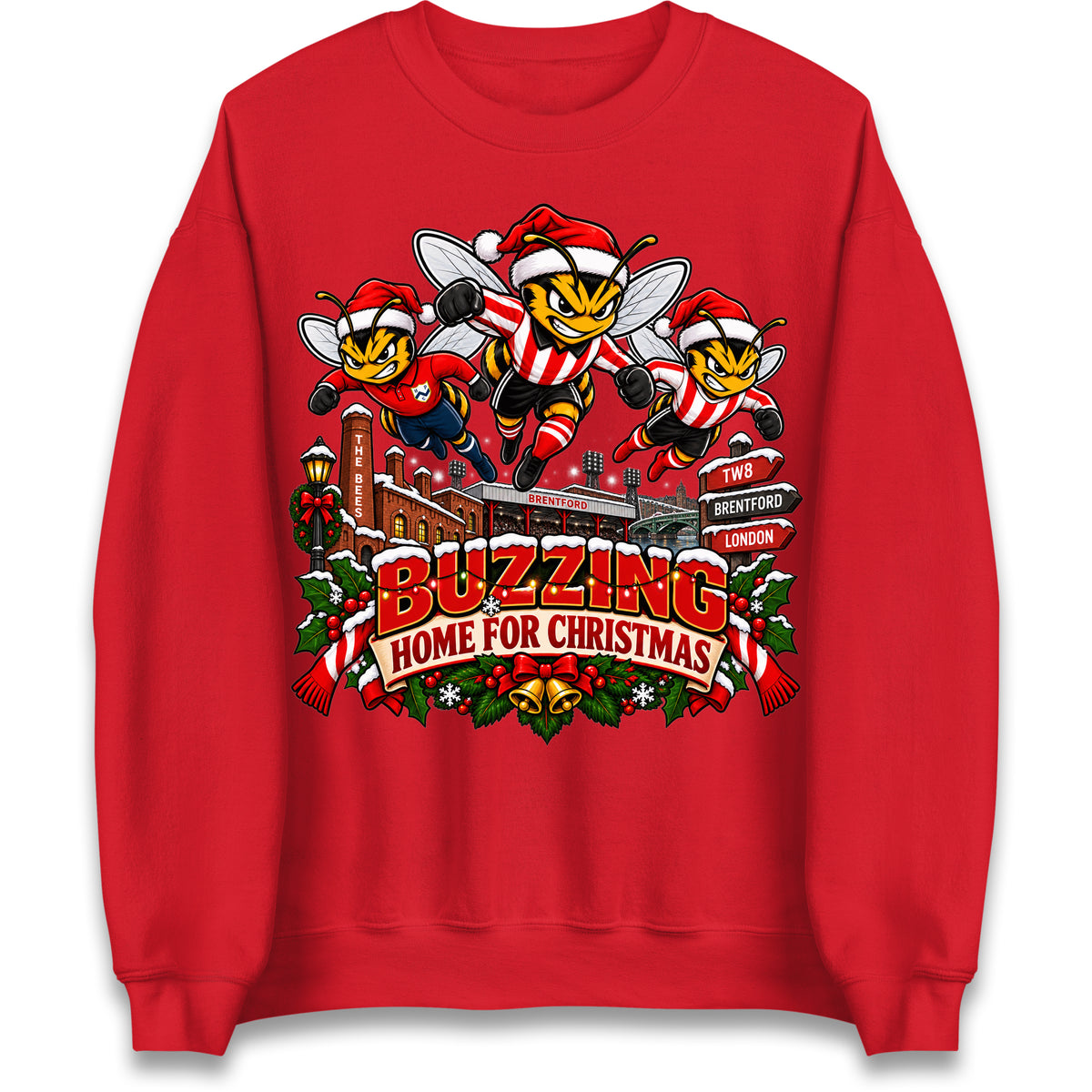 Brentford Football Christmas Jumper