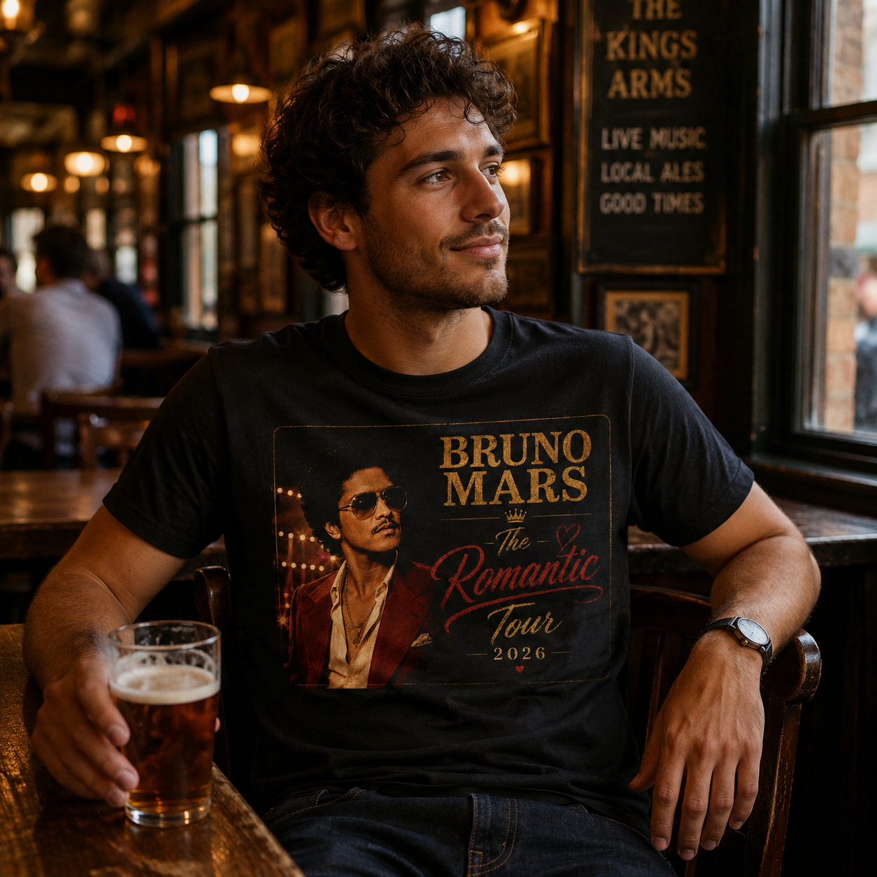 Bruno Mars The Romantic Tour 2026 T Shirt