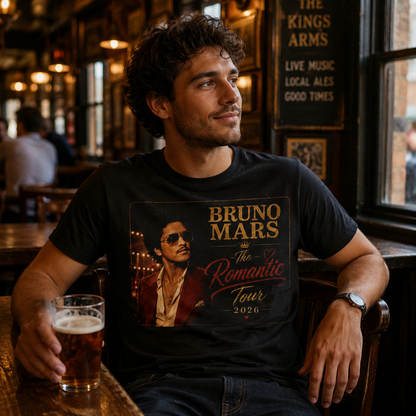 Bruno Mars The Romantic Tour 2026 T Shirt
