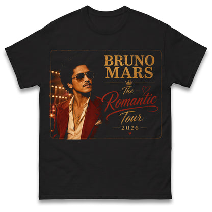 Bruno Mars The Romantic Tour 2026 T Shirt