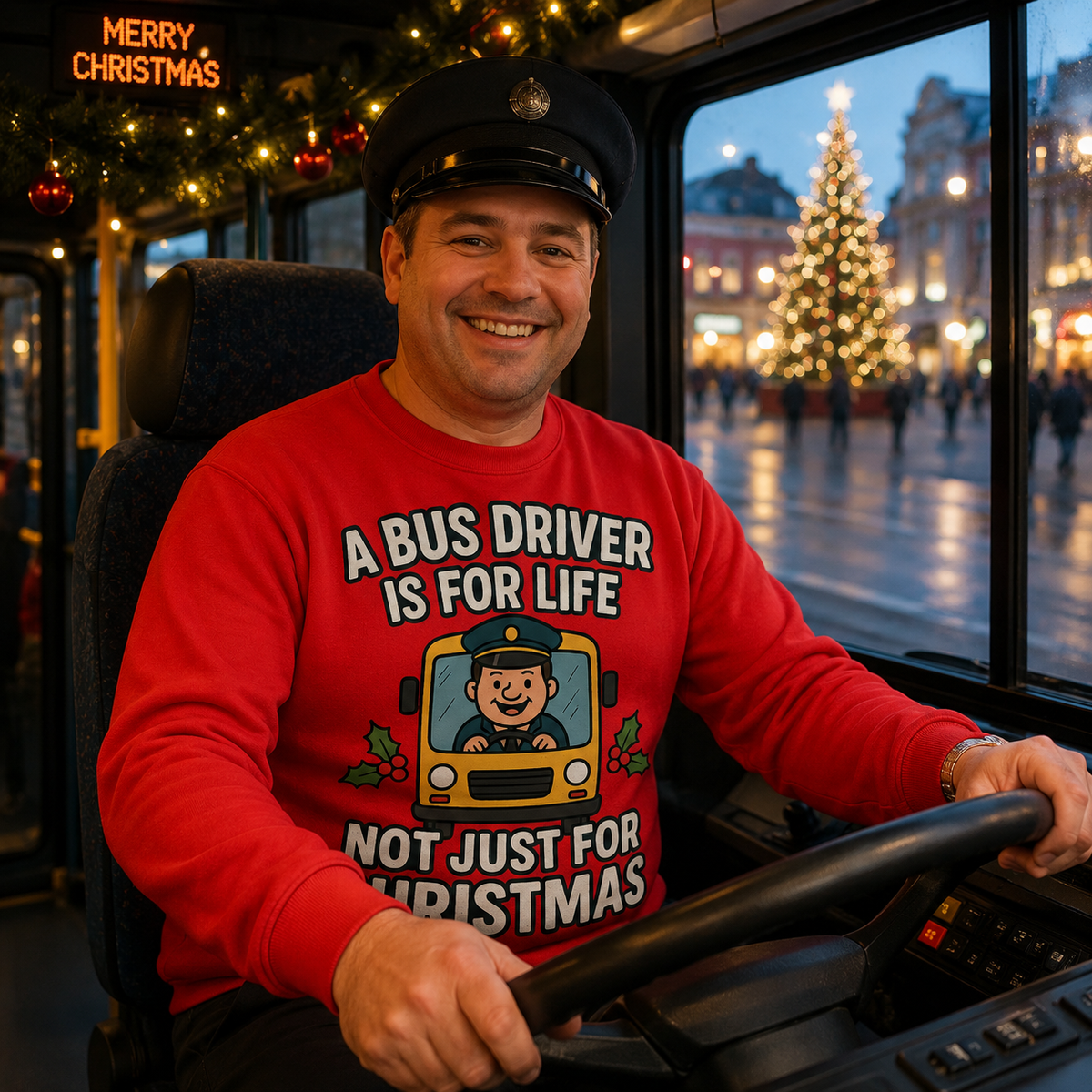 Bus Driver Christmas Jumper