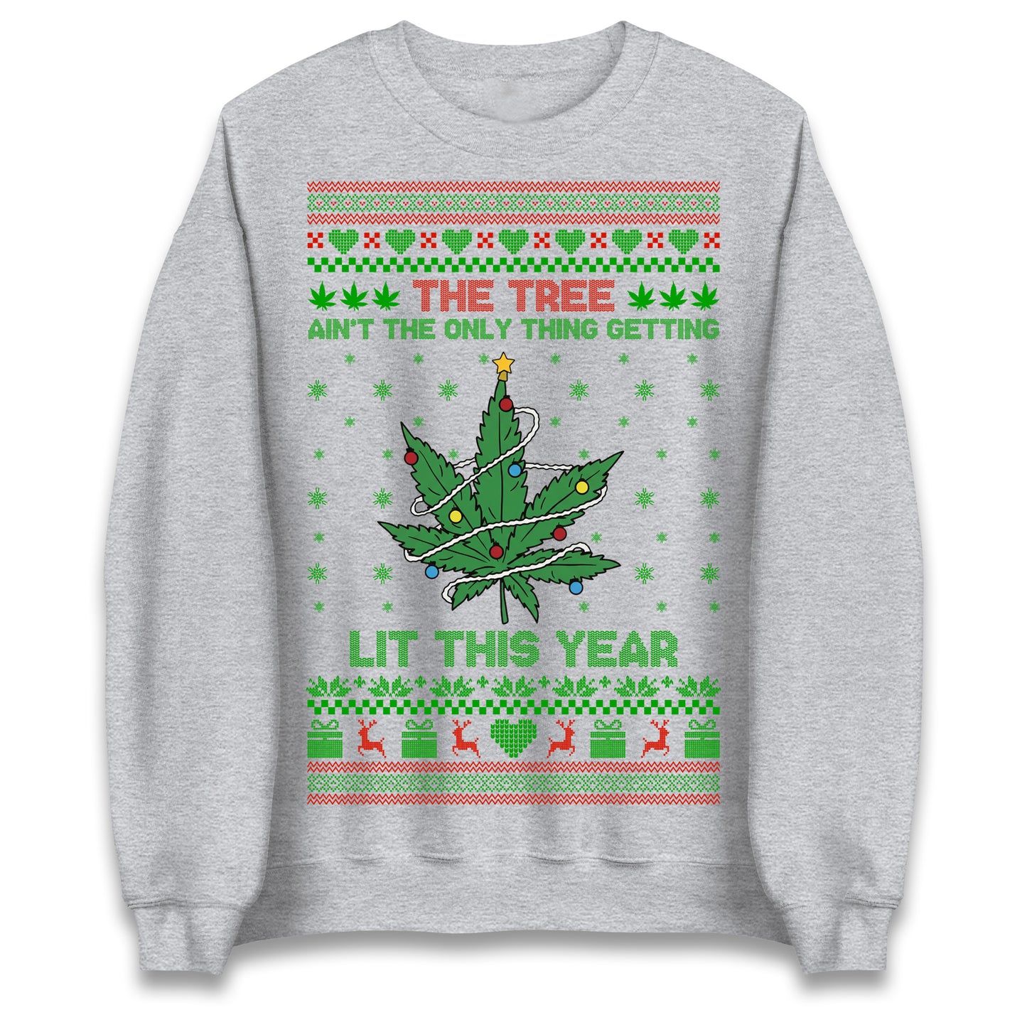 Cannabis Christmas Jumper