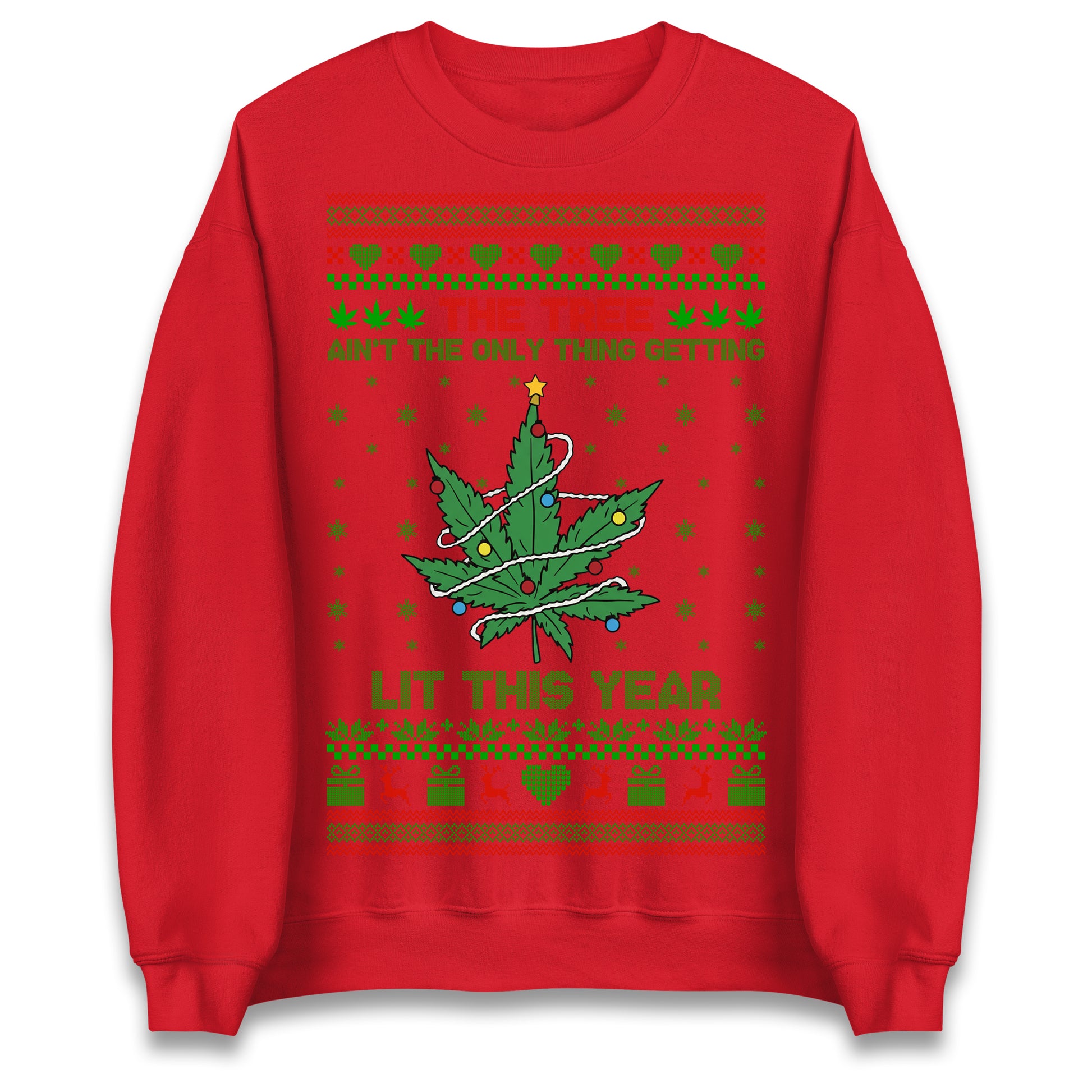 Cannabis Christmas Jumper