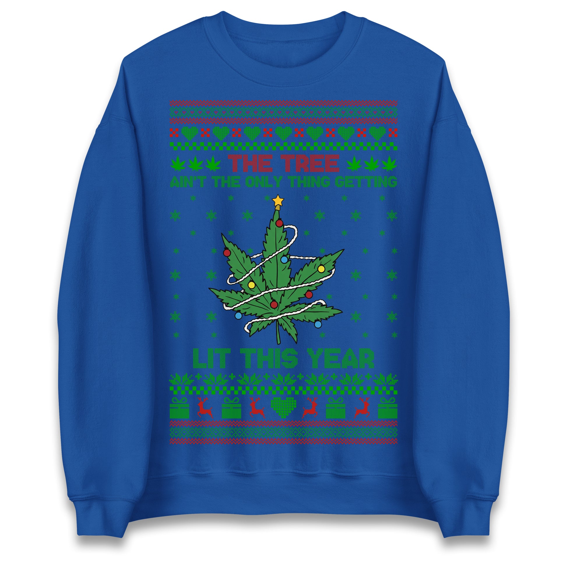 Cannabis Christmas Jumper