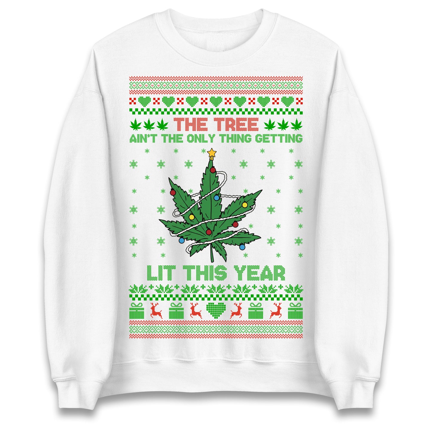 Cannabis Christmas Jumper