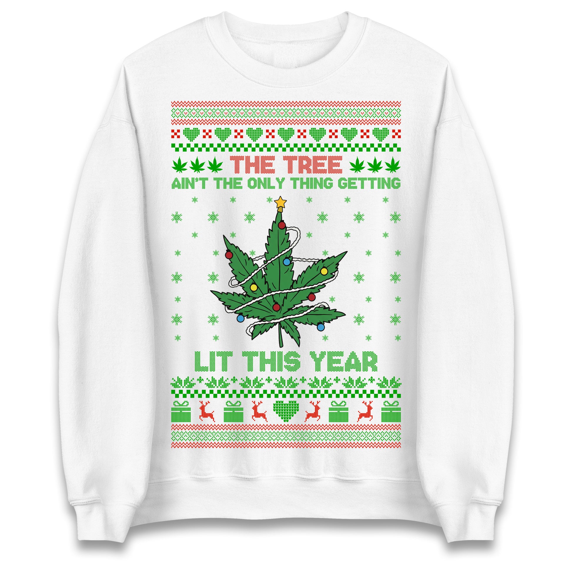 Cannabis Christmas Jumper