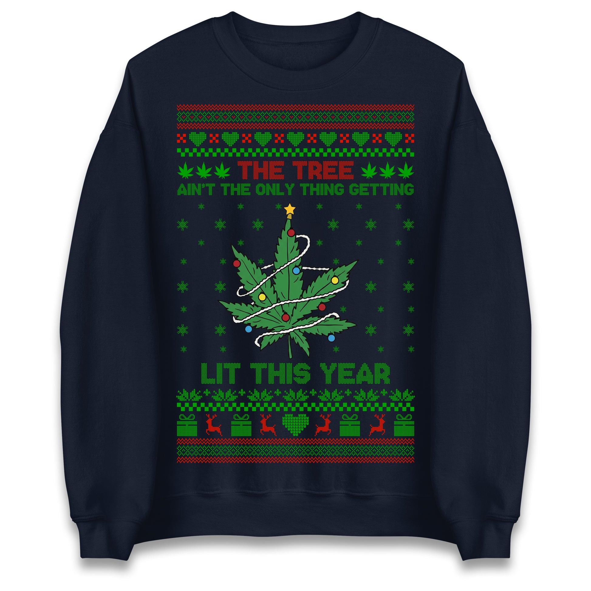 Cannabis Christmas Jumper