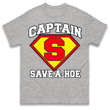 Captain Save A Hoe Shirt Funny Halloween Costume Graphic Tee
