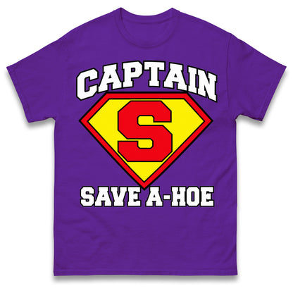 Captain Save A Hoe Shirt Funny Halloween Costume Graphic Tee