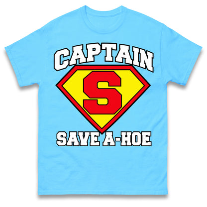 Captain Save A Hoe Shirt Funny Halloween Costume Graphic Tee