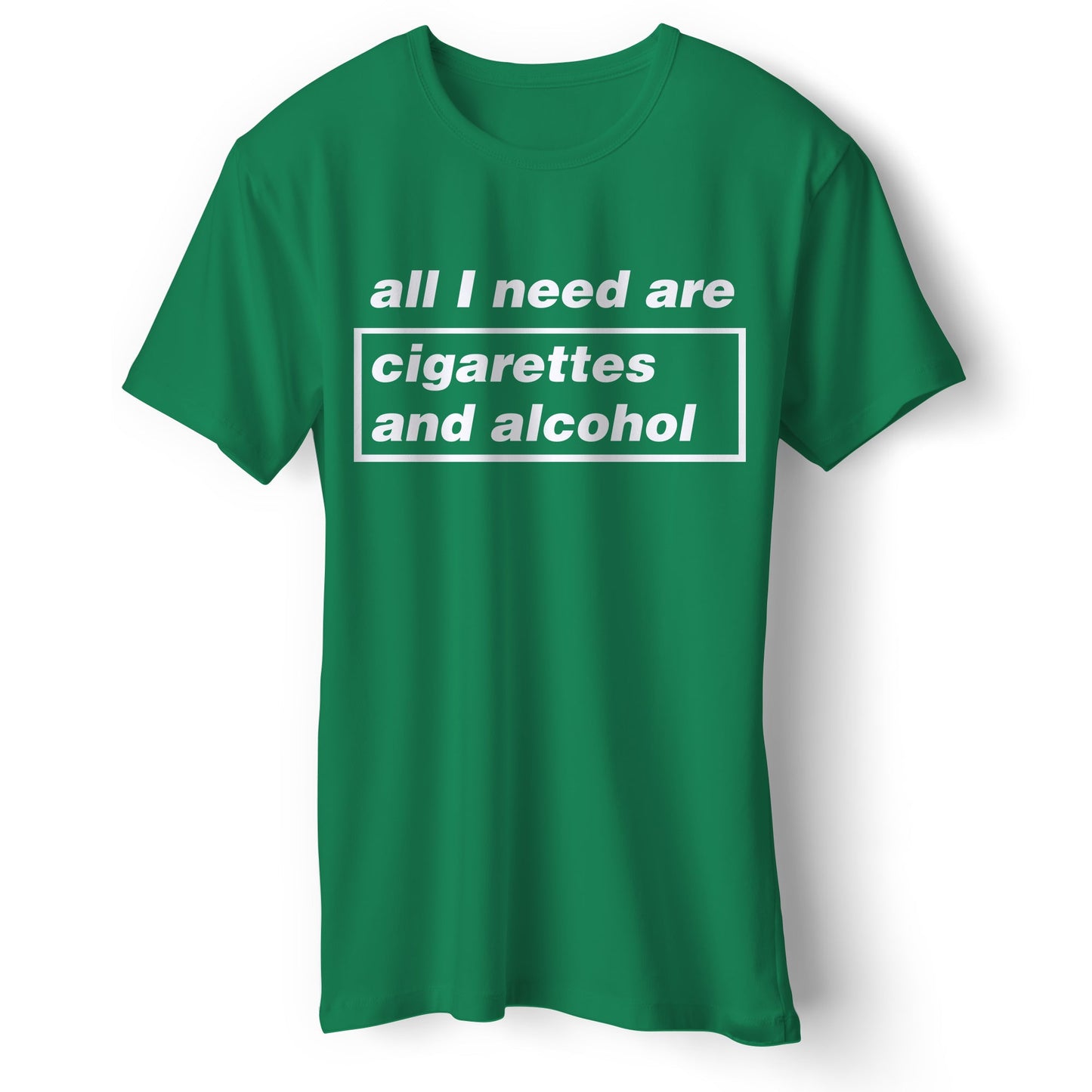 Cigarettes and Alcohol Illustration T Shirt