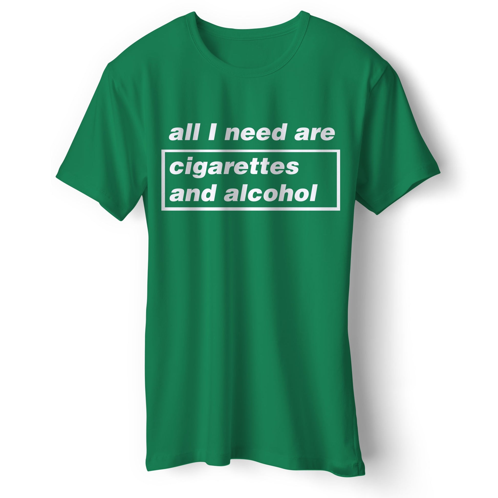 Cigarettes and Alcohol Illustration T Shirt