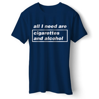 Cigarettes and Alcohol Illustration T Shirt