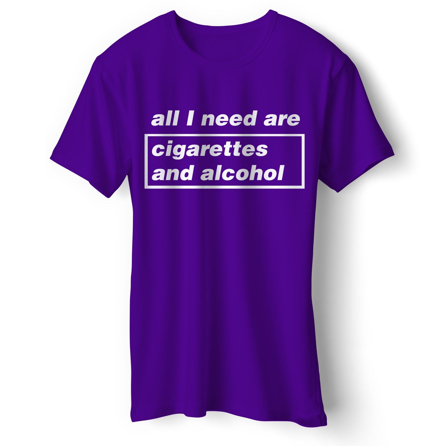 Cigarettes and Alcohol Illustration T Shirt