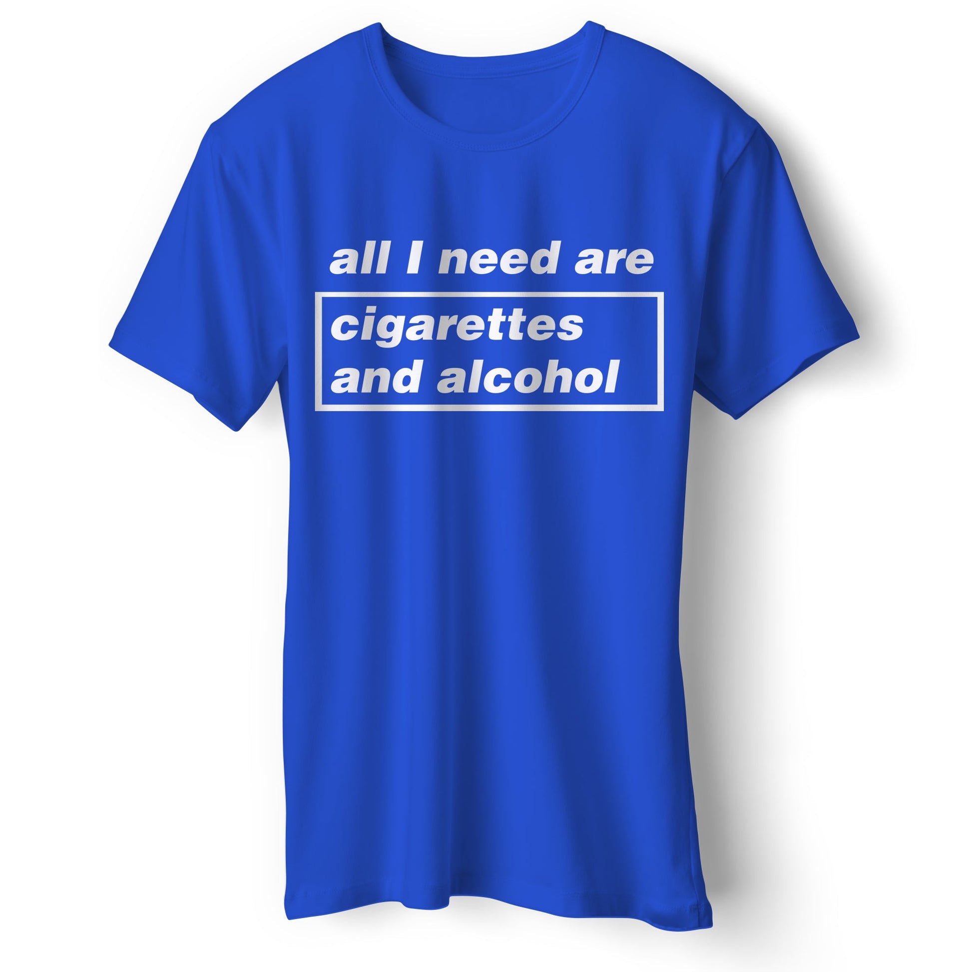 cigarettes and alcohol t shirt Cigarettes and Alcohol Illustration T Shirt