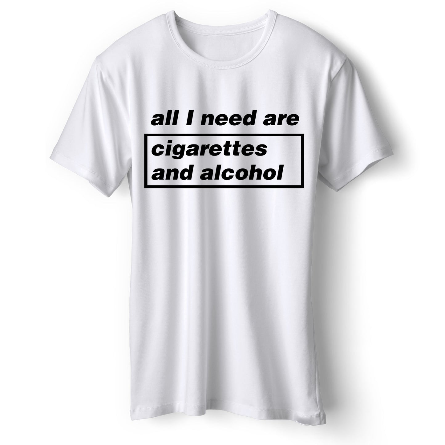 Cigarettes and Alcohol Illustration T Shirt