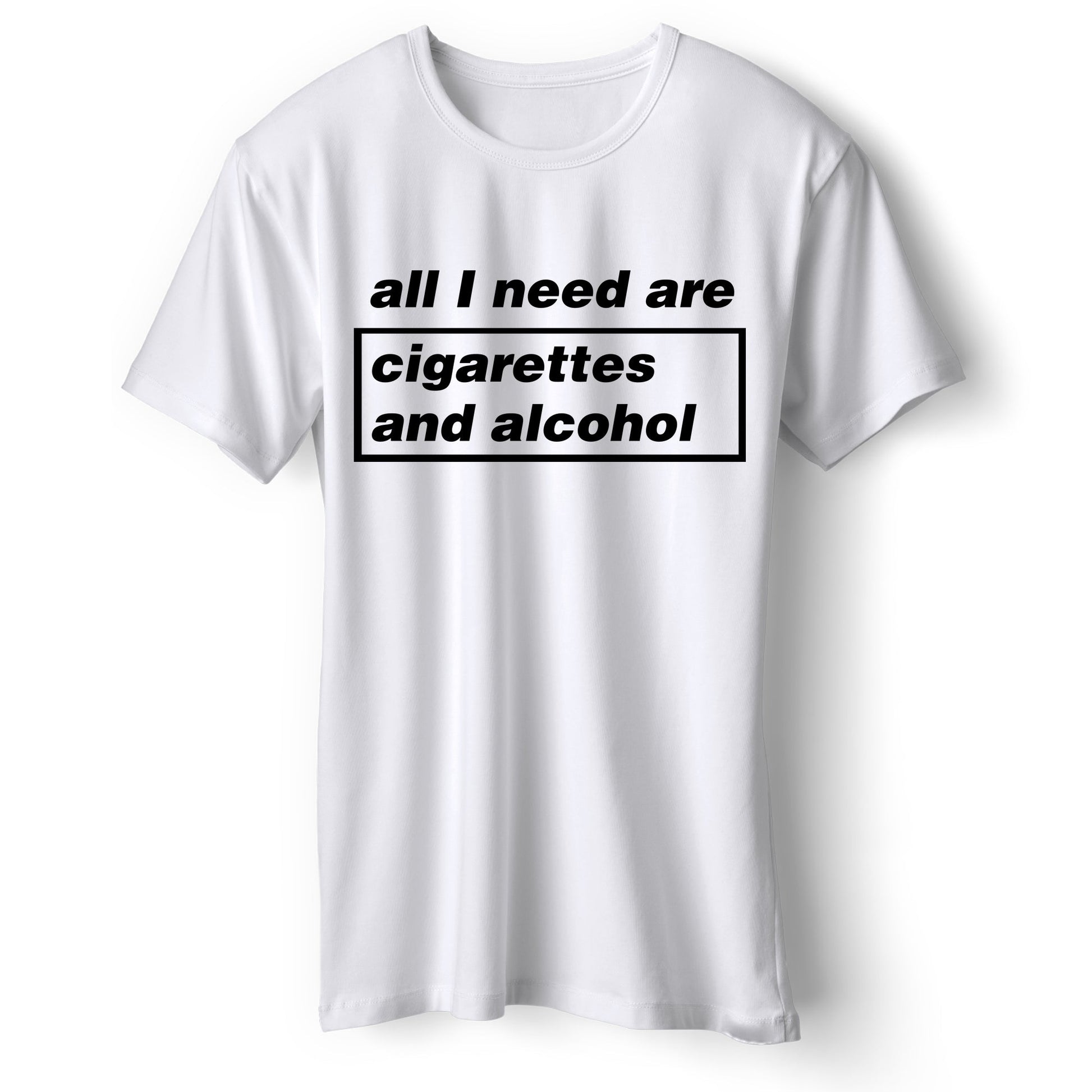 Cigarettes and Alcohol Illustration T Shirt