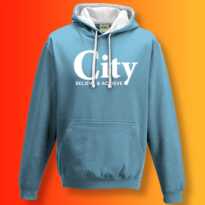 City Believe & Achieve Contrast Hoodie